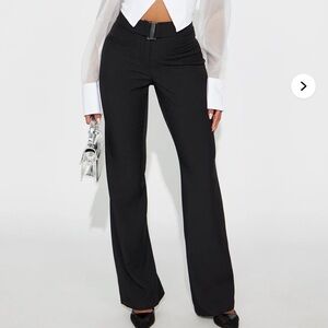 Fashion Nova Elegant Black Women's Pants